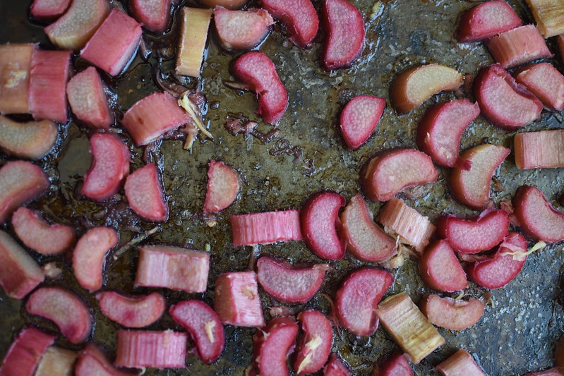 
  Roasted Rhubarb